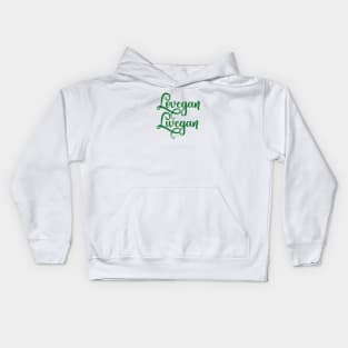 Vegan Gift - Love Vegan, Live Vegan Kids Hoodie